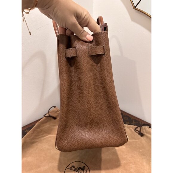 Authentic HERMES Birkin HAC Haut à Courroies 32 brown courchevel leather bag - Picture 7 of 16